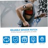 Healeved 10pcs Sports Slip Stickers Black Body Sensor Skin Patches