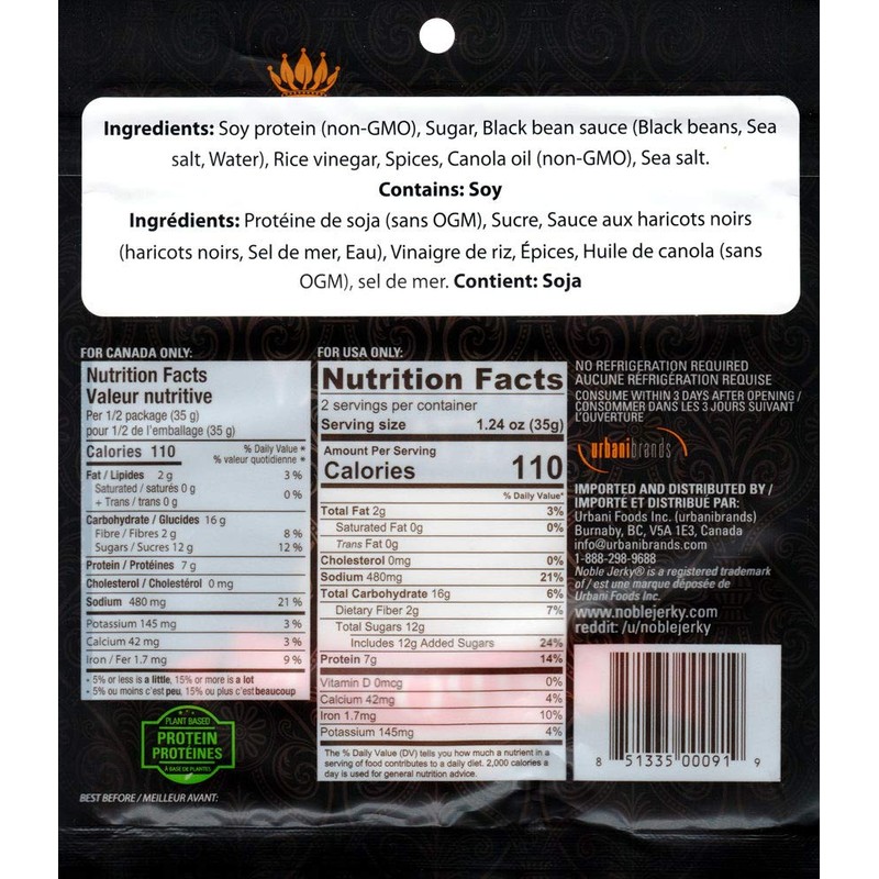 Noble Jerky - Vegan Jerky Variety Pack - 5 Flavors