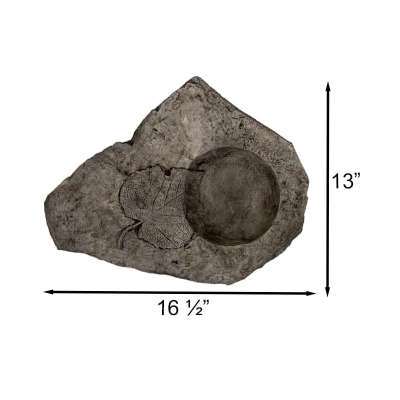 Athens Slate Leaf Bird Bath or Feeder, Pre Aged