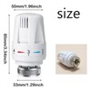 2 PCS Thermostatic Radiator Valve Head, Universal TRV Valves Head