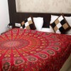 Bless International Indian hippie Bohemian Psychedelic Peacock Mandala Wall hanging