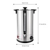 DYNAMI Commercial Coffee Urn,1400W 15L/3.96gal Stainless Steel Percolate Coffee Maker