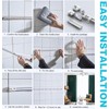 YLNANMI No Drill Self Adhesive Curtain Track Ceiling or Wall