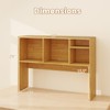 IFANNY Desk Hutch, Desktop Shelf with 4 Shelves, Desk Bookshelf