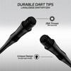 CyeeLife 100 x Black Plastic Dart Tips Standard Thread