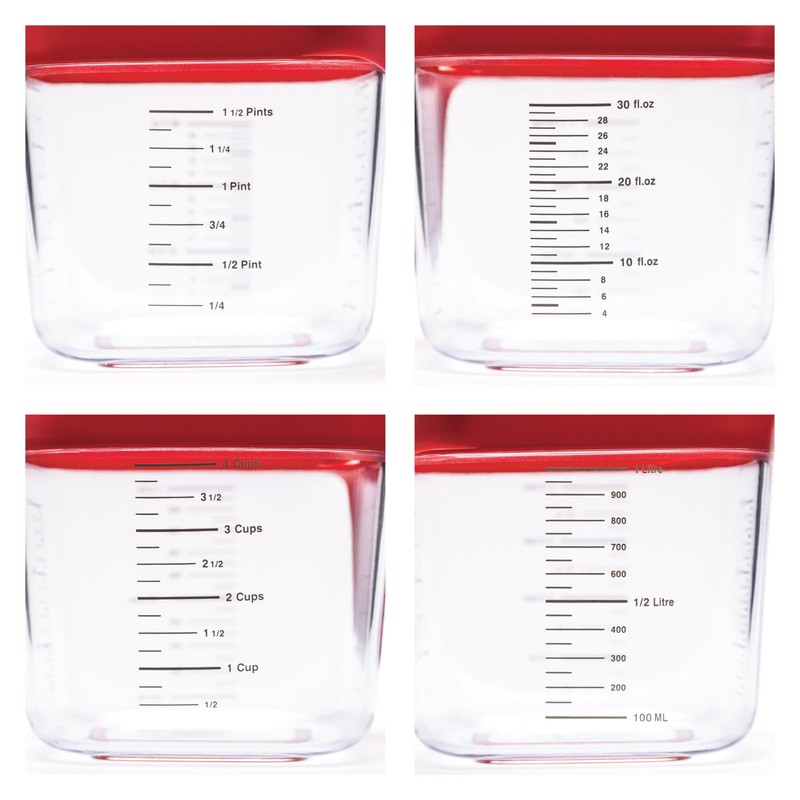 Zeal L207R Stack and Store Measuring Jug Set with Cups