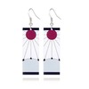 JinYu Kamado Tanjirou's 2 Acrylic Earrings by Demon Slayer, Cosplay