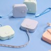 One-touch tape measure mini automatic clothes length measurement square portable 1.5m 5ea
