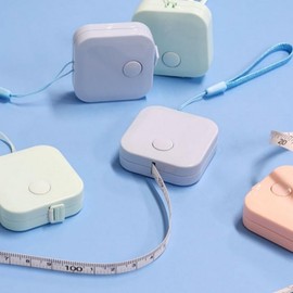 One-touch tape measure mini automatic clothes length measurement square portable 1.5m 5ea