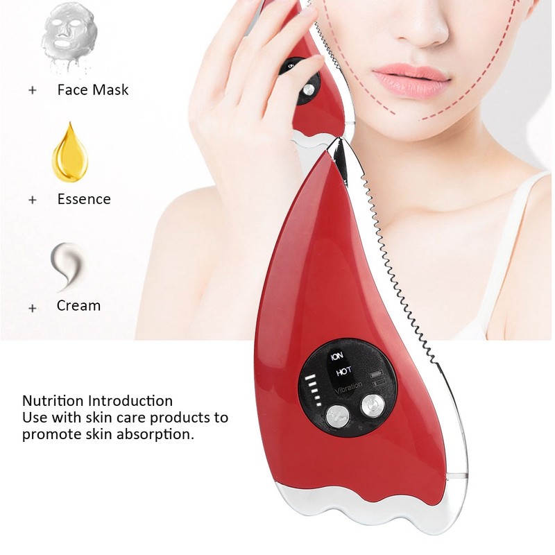 Microcurrent Scraping Massager Face Lifting Massage Electric Skin Rejuvenation Beauty