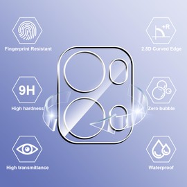 CAUHENYEE Kameraschutz für OPPO Reno 13 Pro 5G Panzerglas, 9H Panzer Schutz Glas, Kamera Schutzfolie, Anti-Kratzer, Ultra HD Klar, 2 Stück