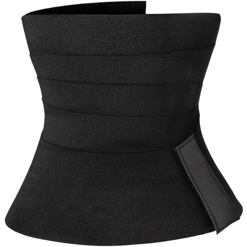 Dress Cici Black Workout Waist Trimmer Wrap Belt Asia Size