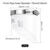 sourcing map 2 Pcs PVC Sewer Backflow Preventer, Anti-Odor Core