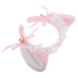 Beavorty Lolita Lace Bowknot Cat Ears Headband Cute Animal Ear Hairband for Women for Maid Costume Cosplay Realistic Cat Design for Parties Themed Events