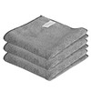 KyltoSynth Microfiber Cleaning Cloth, 3 Pcs Grey 11.4 inch x