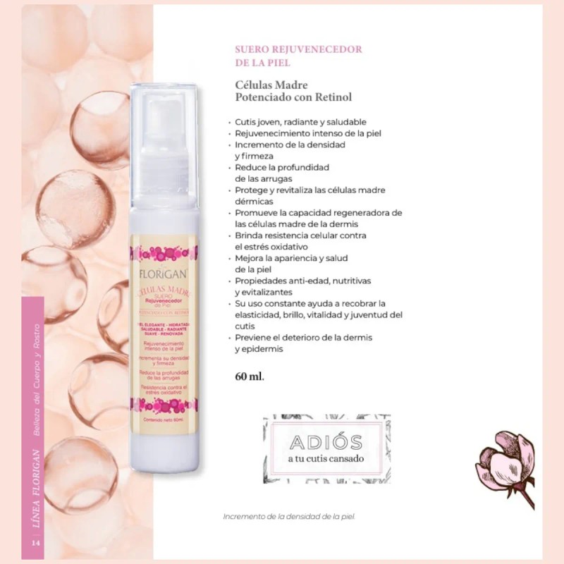 Celulas Madre Suero Rejuvenecedor Con Retinol Normal Día/noche