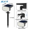 JEJOT Solar Spot Lights Outdoor Waterproof IP65,4 Pack,2CCT(3000K/6500K),4 Lighting Modes