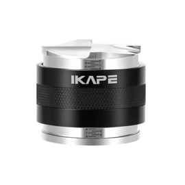 IKAPE Coffee Products, 58mm Coffee Distributor & Hand Tamper, Adjustable Depth Espresso Distributor Fits All 58mm Espresso Portafilter, Compatible with Rancilio, Gaggia Portafilter (Black)