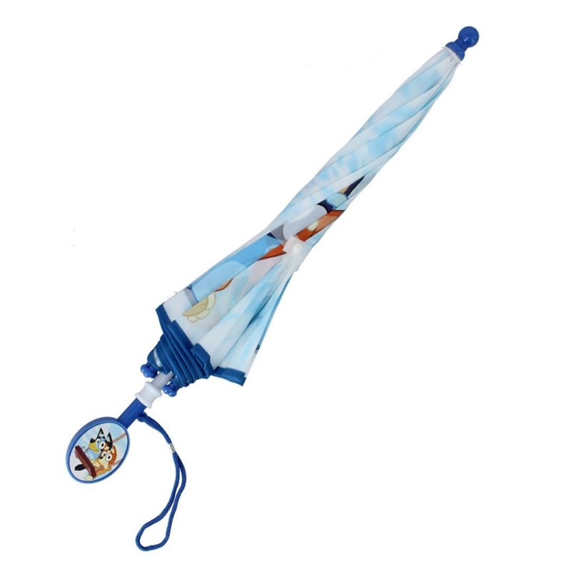Bluey Stick Umbrella with Clamshell Handle 21"", Small, White