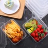 Sawysine 100 Pcs Plastic Meal Prep Containers Food Storage Containers