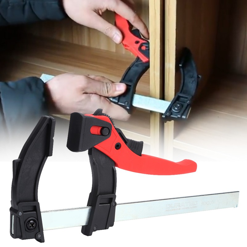 Quick‑Grip Ratchet F Clamps Adjustable Woodworking Fixing Clamp Carpenter Accessories
