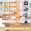 BaHoki Essentials Bamboo Cooking Utensils - Assorted Natural Cooking Wooden