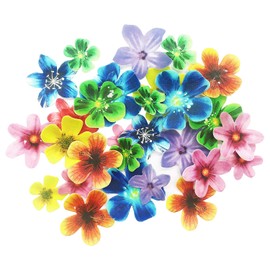 Set of 30 Edible Cupcake Toppers Christmas Cake Topper Wedding Cake Birthday Party Food Decoration Mixed Size & Colour (Flower)