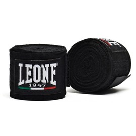 LEONE 1947 AB705/45BK Boxing Vantage, Elastic Type, Velcro Closure, Advanced, Size for Sparring, 1.7 ft (4.5 m), Black