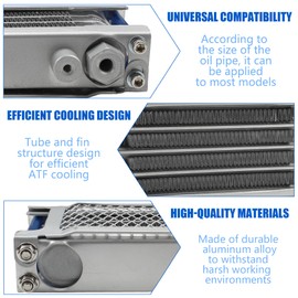 PowerMotor Motorcycle Engine Oil Cooler,Universal Engine Oil Cooling Kit for ATV Pit Bike Motorbike,Dirt Bike Oil Cooler Cooling Engine Radiator Kit Universal for 70cc 110cc 125cc 140cc Motorcycle