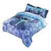 Colchas Concord Edredón Matrimonial Lavable C/fundas Stitch Azul Concord