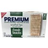 Premium Fresh Stacks Unsalted Tops Saltine Crackers 14.2 oz