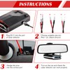 Upgraded Mirror Plug Wire Tap Radar Detector Hardwire Power Cord