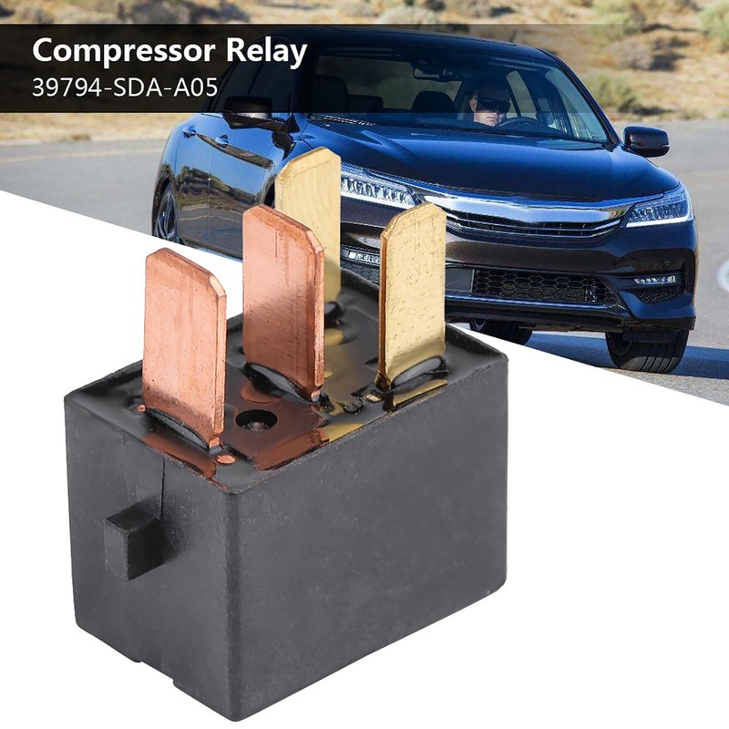 Compressor Relay, Black Plastic Compressor Relay Reliable Stable Fuse Relay