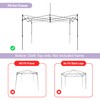 Tradesparker 10x10 Commercial Pop Up Canopy Replacement Top-Windproof D-Rings+Banner Grommets+Loop