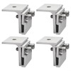 1/4 Pieces Solar Panel Clamps Aluminum Solar Panel Mounting Brackets
