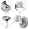 URSOLA Wall Light LED Wall Sconce with On/Off Switch USB