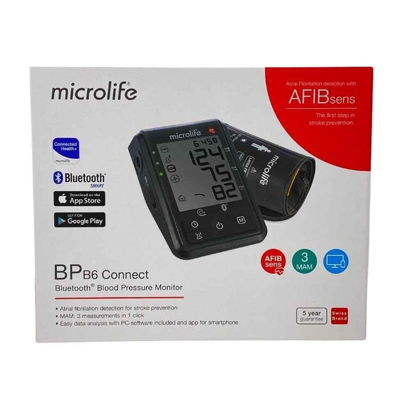 Microlife Bluetooth Blood Pressure Monitor with Atrial Detection BPB6 AFIBsens