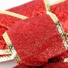 VINFUTUR 5pcs Large Christmas Bows Glitter Red Christmas Tree Decoration