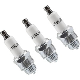 3 Stück RJ19LM Zündkerzen für 4-Takt Rasenmäher, Kompatibel mit Motoren 796112 796112S, Hochwertige Ersatzzündkerzen für Gartengeräte, Langlebig und Umweltfreundlich