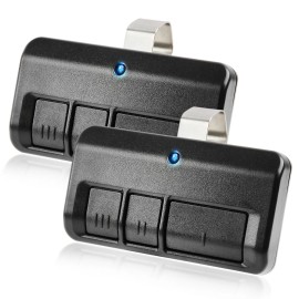 For Chamberlain, For LiftMaster 2 For Chamberlain LiftMaster Craftsman Garage Opener Remote 893LM 953EV-P2 Black