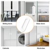 MOROBOR Self-Stick Oval Sliding Door Pulls, 2pcs Aluminum Alloy Hidden