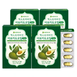 Nature Dream Extra virgin avocado oil capsules 1,000mg x 30 capsules (4 boxes) / 엑스트라버진 아보카도오일캡슐 1,000mg x 30캡슐 4박스