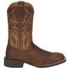 Justin Men's Canter 11" Square Toe Western Boot, Dusky Brown