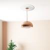 Liliful 2 Pieces PU Ceiling Medallion for Light Fixtures White