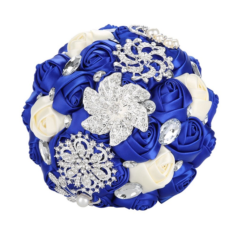 Crystal Bridal Bouquet Bridesmaid Artificial Flowers Wedding Hand Bouquet Wedding