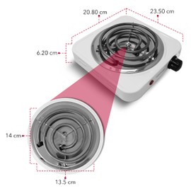 MAYWARE Parrilla Eléctrica Individual HY1000A