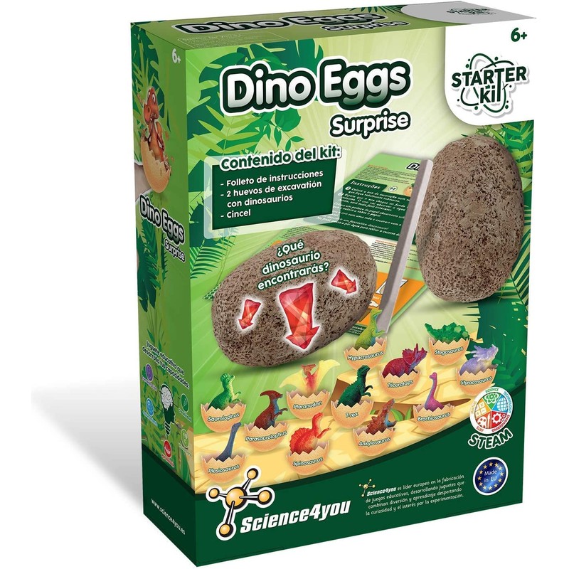 Science4you - Starter Kit di Uova di Dinosauro - Kit