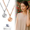 ReLine Genuine Cremation Accessory, Diamond Rose Pendant, Includes Bone Set,