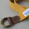 Gevard Tochigi Leather, Double Ring, Stretch Belt, Made in Japan,