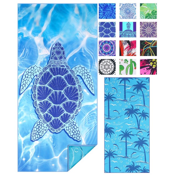 Lightweight Thin Beach Towel Microfiber Large Extra Large Sand Free